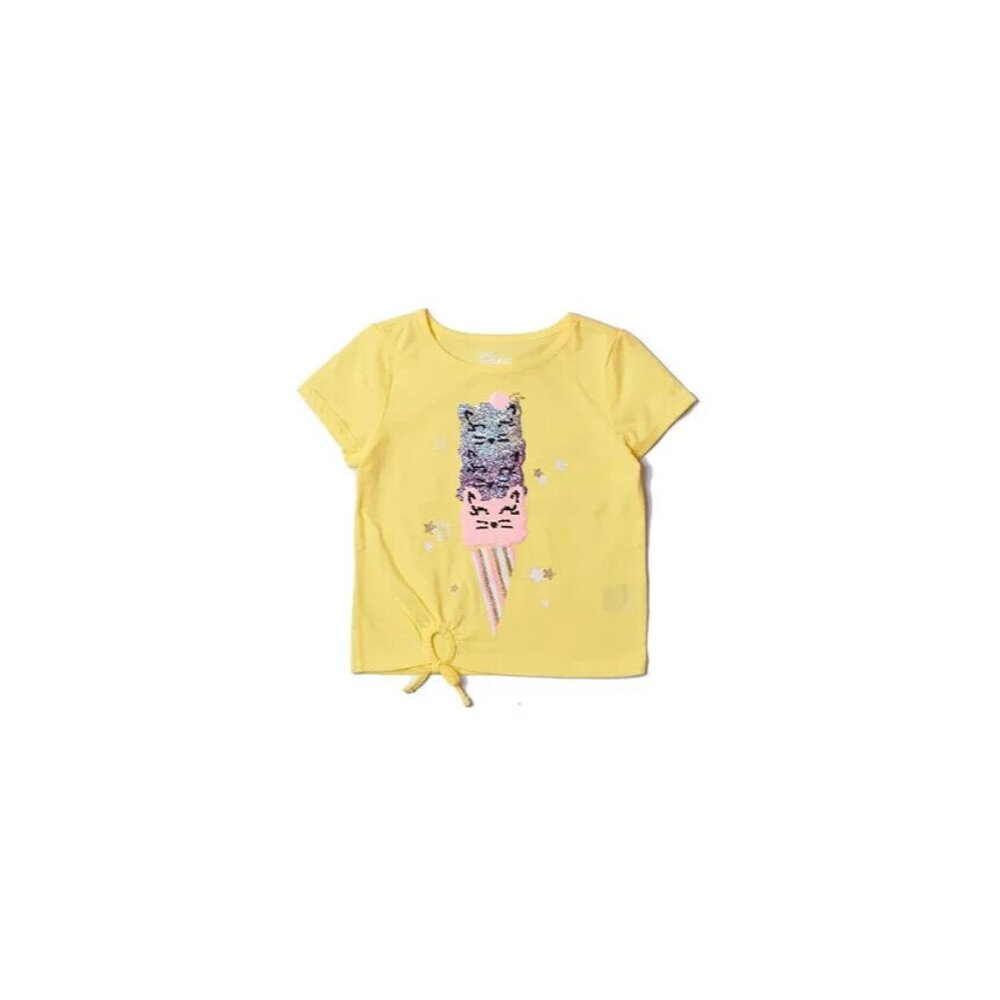 Epic Threads Toddler Girls Short Sleeve Flip Sequin Graphic Tee 4T